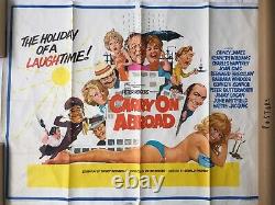Carry On Abroad Film Poster Original British Quad Please Read Description