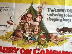 Carry On Camping original UK Quad film poster 1969 classic cast