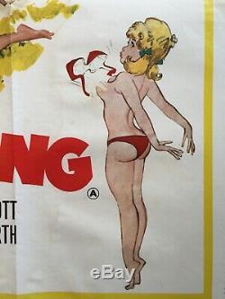 Carry On Camping original UK Quad film poster 1969 classic cast