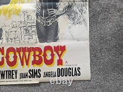 Carry On Cowboy Original UK Quad Poster 1971 Re-release Sid James Kenneth