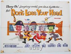 Carry On Don't Lose Your Head (1967) Original Uk Quad Film Movie Poster
