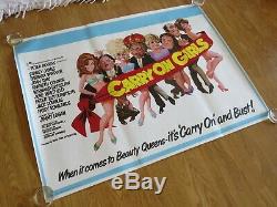 Carry On Girls Original 1973 British Uk Cinema Movie Quad Poster Rolled Unused