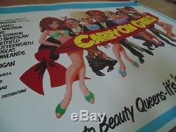 Carry On Girls Original 1973 British Uk Cinema Movie Quad Poster Rolled Unused