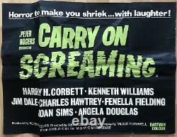 Carry On Screaming 1966 Rare Original Uk Quad Movie Poster