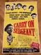 Carry On Sergeant Original British Film Movie Poster 1958 Kenneth Williams