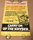 Carry On Up The Khyber Double Crown Original Uk Film Poster Sid James Rare