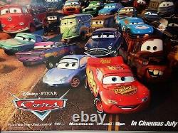Cars Movie Film Poster 2006 Advance Teaser Uk Original Quad Poster Virtuallymint