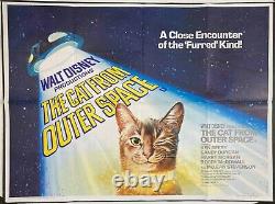 Cat From Outer Space ORIGINAL Quad Movie Cinema Poster Walt Disney 1978