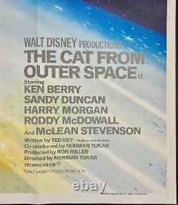 Cat From Outer Space ORIGINAL Quad Movie Cinema Poster Walt Disney 1978