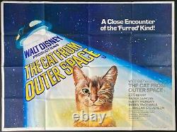 Cat from Outer Space Original Quad Movie Cinema Poster Roddy McDowall Disney