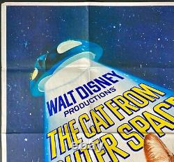 Cat from Outer Space Original Quad Movie Cinema Poster Roddy McDowall Disney