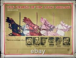 Charge of the Light Brigade Original Quad Movie Poster LINEN BACKED Hemmings'68