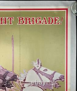 Charge of the Light Brigade Original Quad Movie Poster LINEN BACKED Hemmings'68