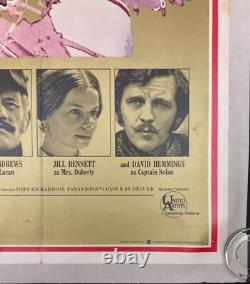 Charge of the Light Brigade Original Quad Movie Poster LINEN BACKED Hemmings'68