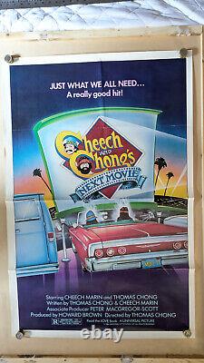 Cheech and Chong'Next movie'' Quad poster.''Original'' and very' RARE