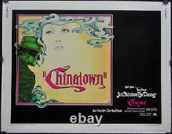 Chinatown 1974 Orig 22x28 Linenbacked Movie Poster Jack Nicholson Faye Dunaway