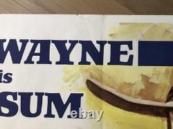 Chisum (1970) Original British Quad Movie Poster John Wayne