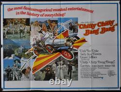 Chitty Chitty Bang Bang 1968 Original 30x40 Uk Quad Movie Poster Dick Van Dyke