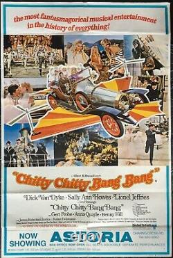 Chitty Chitty Bang Bang Original UK Double Quad Movie Poster Roald Dahl 1968