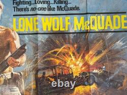 Chuck Norris Lone Wolf McQuade. Original UK Quad Film Poster 1983