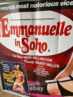 Cinema Poster EMMANUELLE IN SOHO 1981 (Quad) Angie Quick John M. East