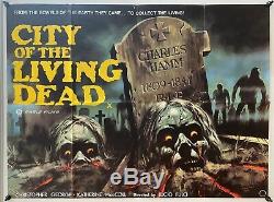 City Of The Living Dead Original UK British Quad Film Poster 1980 RARE Fulci