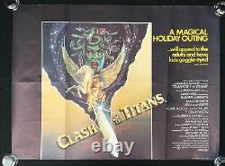 Clash of the Titans Original Quad Movie Poster Ray Harryhausen 1981