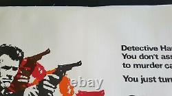 Clint Eastwood Dirty Harry Linen Backed Uk Quad Original Movie Poster Vf