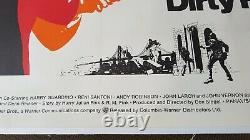 Clint Eastwood Dirty Harry Linen Backed Uk Quad Original Movie Poster Vf