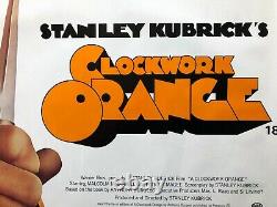 Clockwork Orange Original re-release UK quad movie poster
