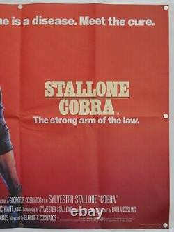 Cobra uk quad cinema film poster sylvester stallone