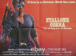Cobra uk quad cinema film poster sylvester stallone