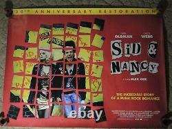 Collectable UK Quad Movie posters Sid & Nancy Alex Cox 30th Anniversary Release