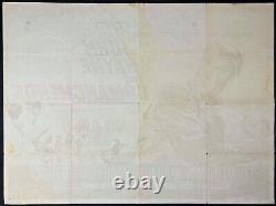 Comancheros ORIGINAL Quad Movie Film Cinema Poster John Wayne Tom Chantrell 1961