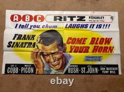 Come Blow Your Horn Original 1963 Quad Poster Frank Sinatra Lee J Cobb