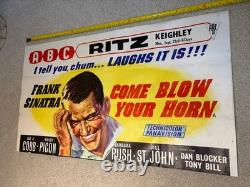 Come Blow Your Horn Original 1963 Quad Poster Frank Sinatra Lee J Cobb