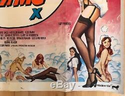 Come Play With Me Original British Movie Quad Poster 1977 Tom Chantrell Art
