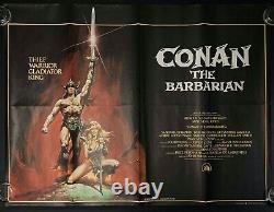 Conan the Barbarian Original Quad Movie Cinema Poster Arnold Schwarzenegger 1982