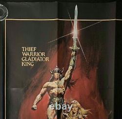 Conan the Barbarian Original Quad Movie Cinema Poster Arnold Schwarzenegger 1982