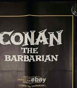 Conan the Barbarian Original Quad Movie Cinema Poster Arnold Schwarzenegger 1982