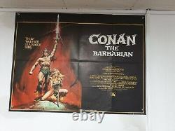 Conan the Barbarian Original UK Quad Cinema Poster 1982