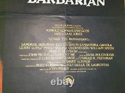 Conan the Barbarian Original UK Quad Cinema Poster 1982