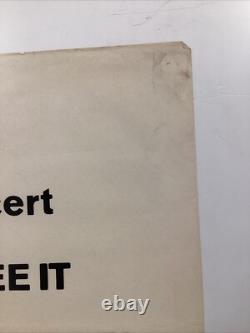 Concert for Bangladesh 1972 Original UK Quad Movie Poster 40x30 inches