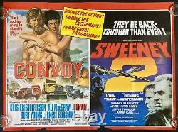 Convoy / Sweeney 2 Original Quad Movie Poster John Thaw Ali MacGraw