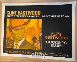 Coogan's Bluff Original UK Film Poster LINEN BACKED Quad 1968 Clint Eastwood