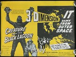 Creature from Black Lagoon / It Came From Outer Space Original Quad Movie Poster