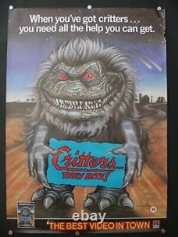 Critters ROLLED uk video shop film poster