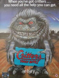 Critters ROLLED uk video shop film poster