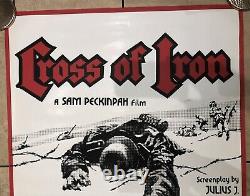 Cross Of Iron Original UK Movie Quad (1977)