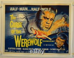 Curse of the Werewolf original release British Quad movie poster